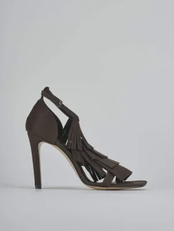 New Sandali tacco 10cm camoscio testa Donna Sandali Tacco Alto