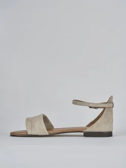 Hot Sandali tacco 1cm camoscio Donna Sandali Tacco Basso