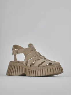 Best Sandali tacco 4cm camoscio Donna Sandali Tacco Basso