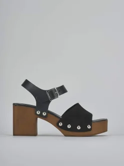 Discount Sandali tacco 8cm camoscio Donna Sandali Tacco Alto