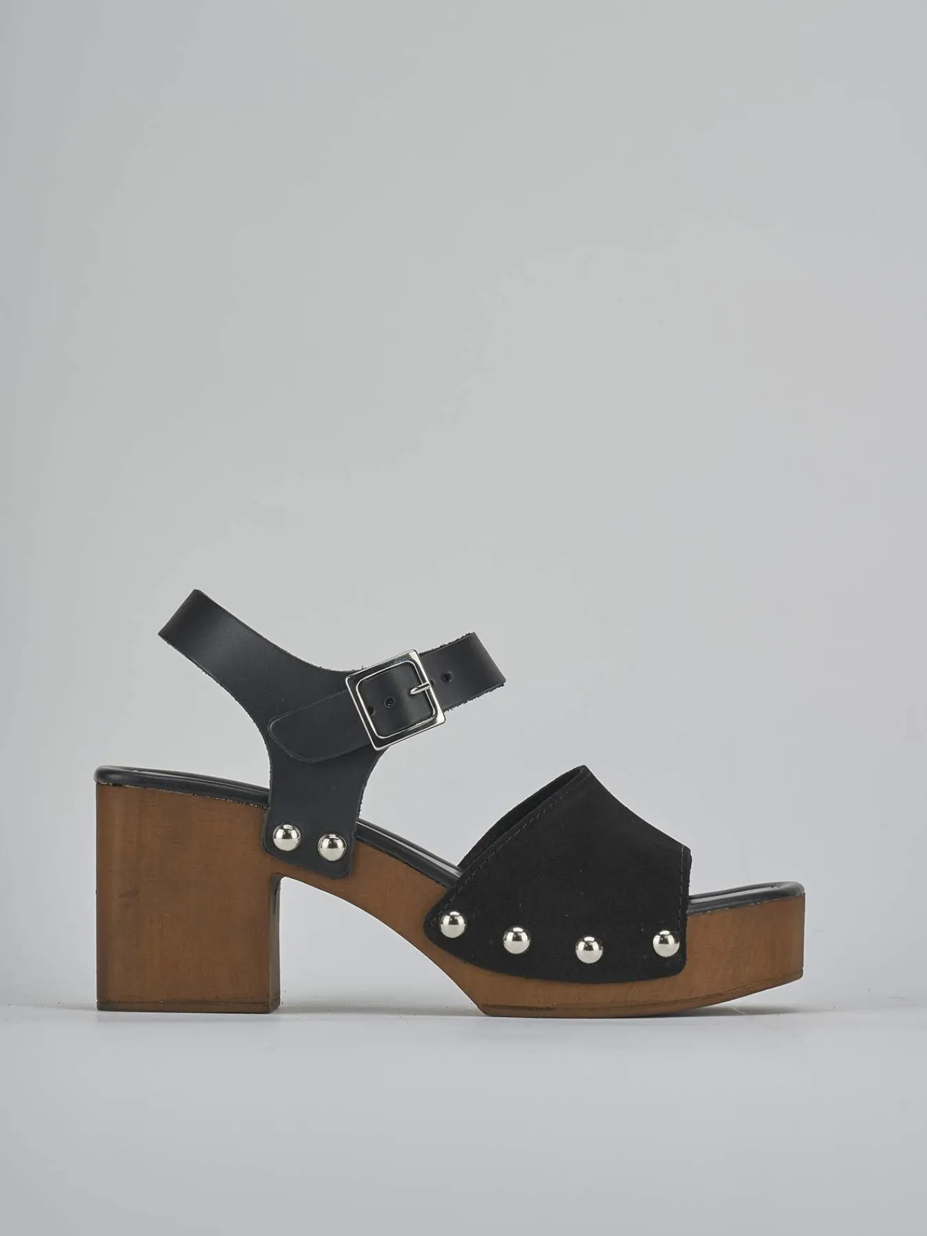 Discount Sandali tacco 8cm camoscio Donna Sandali Tacco Alto