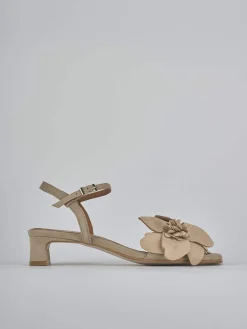 Online Sandali tacco 4cm camoscio Donna Sandali Tacco Basso