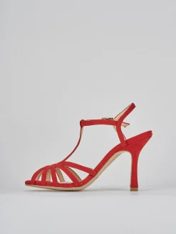 Sandali tacco 8cm camoscio Donna Sandali Tacco Alto