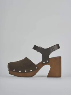 New Sandali tacco 9cm camoscio testa Donna Sandali Tacco Alto