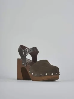 New Sandali tacco 9cm camoscio testa Donna Sandali Tacco Alto