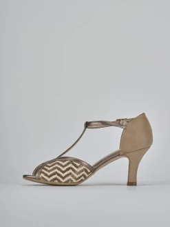 Sale Sandali tacco 7cm camoscio Donna Sandali Tacco Alto