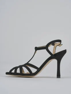 Sandali tacco 8cm camoscio Donna Sandali Tacco Alto