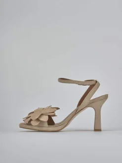 Outlet Sandali tacco 9cm camoscio Donna Sandali Tacco Alto