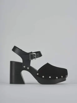 Outlet Sandali tacco 9cm camoscio Donna Sandali Tacco Alto