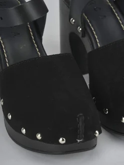 Outlet Sandali tacco 9cm camoscio Donna Sandali Tacco Alto