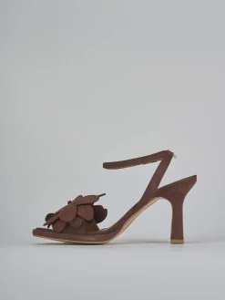 Outlet Sandali tacco 9cm camoscio testa Donna Sandali Tacco Alto