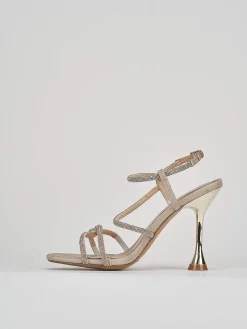 Clearance Sandali tacco 9cm glitter Donna Sandali Tacco Alto