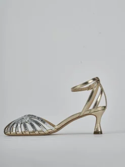 New Sandali tacco 9cm laminato Donna Sandali Tacco Alto