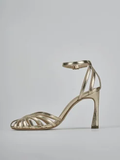 New Sandali tacco 9cm laminato Donna Sandali Tacco Alto