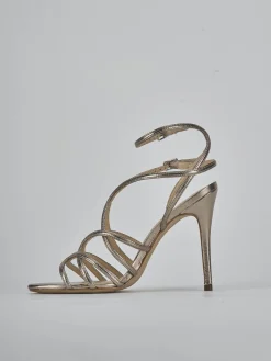 Outlet Sandali tacco 10cm laminato Donna Sandali Tacco Alto