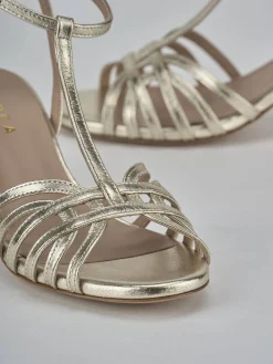 Sale Sandali tacco 5cm laminato Donna Sandali Tacco Alto