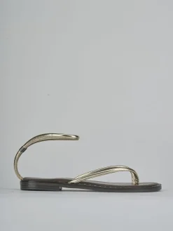 Discount Sandali tacco 1cm laminato Donna Sandali Tacco Basso