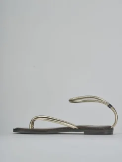 Discount Sandali tacco 1cm laminato Donna Sandali Tacco Basso