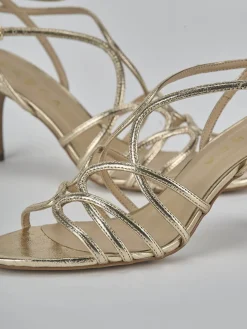 Sandali tacco 8cm laminato Donna Sandali Tacco Alto