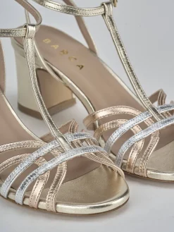 Online Sandali tacco 5cm laminato Donna Sandali Tacco Alto