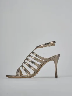 New Sandali tacco 9cm laminato Donna Sandali Tacco Alto