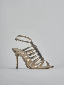 New Sandali tacco 9cm laminato Donna Sandali Tacco Alto