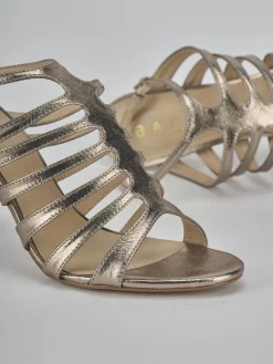 New Sandali tacco 9cm laminato Donna Sandali Tacco Alto