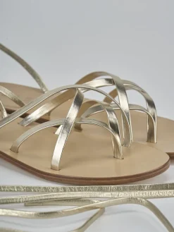 Sandali tacco 1cm laminato Donna Sandali Tacco Basso