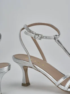 Online Sandali tacco 5cm laminato Donna Sandali Tacco Alto