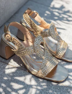 Best Sandali tacco 6cm laminato Donna Sandali Tacco Alto