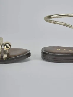 Sandali tacco 1cm laminato Donna Sandali Tacco Basso