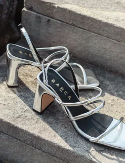 Online Sandali tacco 8cm pelle Donna Sandali Tacco Alto