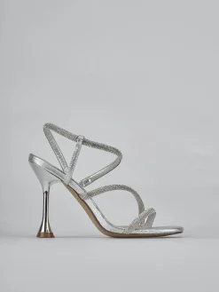 Outlet Sandali tacco 10cm pelle Donna Sandali Tacco Alto