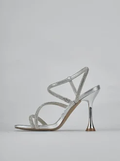 Outlet Sandali tacco 10cm pelle Donna Sandali Tacco Alto