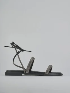 Sandali tacco 1cm pelle Donna Sandali Tacco Basso