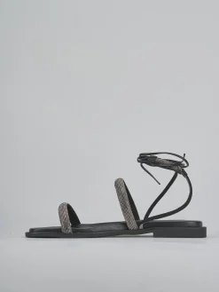 Sandali tacco 1cm pelle Donna Sandali Tacco Basso