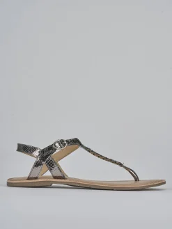 Sandali tacco 1cm pelle Donna Sandali Tacco Basso