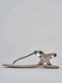 Sandali tacco 1cm pelle Donna Sandali Tacco Basso