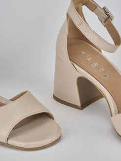 Hot Sandali tacco 7cm pelle Donna Sandali Tacco Alto