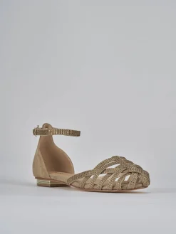 Clearance Sandali tacco 1cm pelle Donna Sandali Tacco Basso