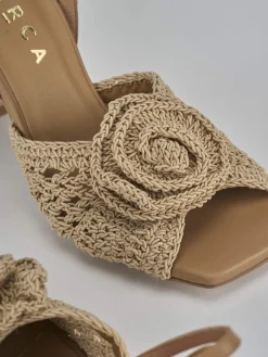 Sale Sandali tacco 9cm pelle Donna Sandali Tacco Alto