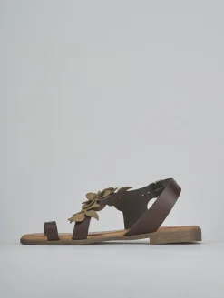 Discount Sandali tacco 1cm pelle Donna Sandali Tacco Basso