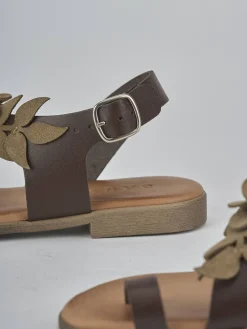 Discount Sandali tacco 1cm pelle Donna Sandali Tacco Basso