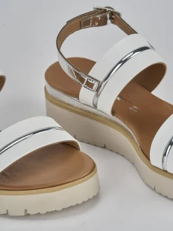 Best Sandali tacco 3cm pelle Donna Sandali Tacco Basso