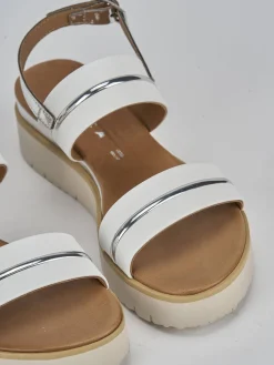 Best Sandali tacco 3cm pelle Donna Sandali Tacco Basso