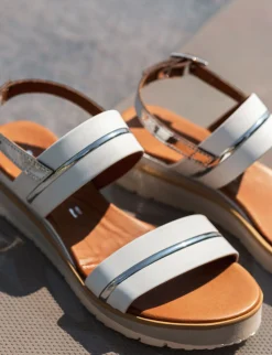 Best Sandali tacco 3cm pelle Donna Sandali Tacco Basso