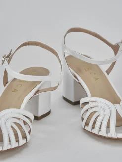 Sale Sandali tacco 5cm pelle Donna Sandali Tacco Alto