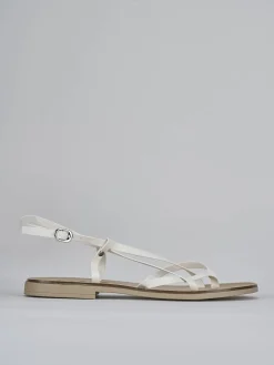 Hot Sandali tacco 1cm pelle Donna Sandali Tacco Basso