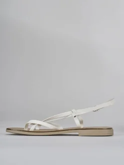 Hot Sandali tacco 1cm pelle Donna Sandali Tacco Basso