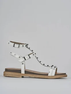 Sandali tacco 1cm pelle Donna Sandali Tacco Basso